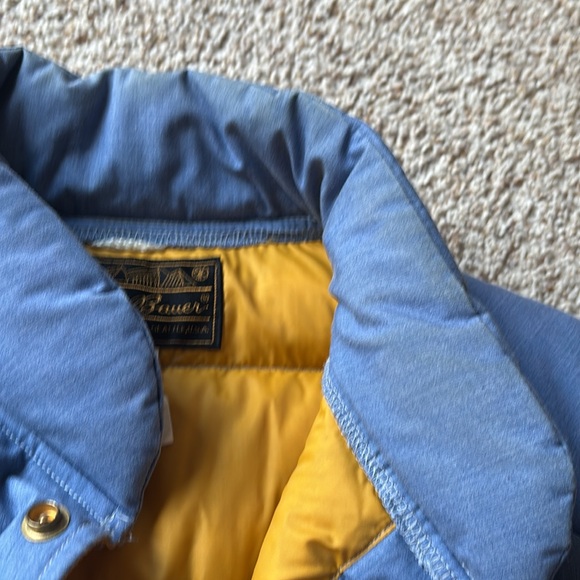 VTG 70’s Eddie Bauer Down Puffer Goose Down Insulated Quilted Vest Medium - Picture 3 of 9